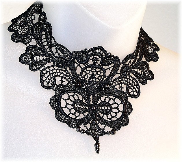 I typed in black victorian necklaces and got some pretty options necklace