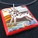Fire Chief Dalmatian dog pendant (on leather cord)