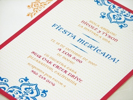  fiesta party invitations set of ten en honor de mi viaje a m xico 