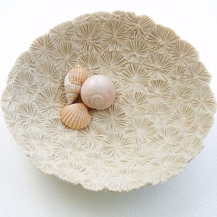 Bleached Coral Porcelain Dish