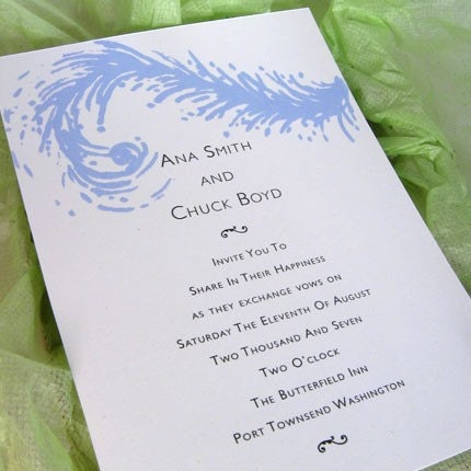 The Winter Wedding Invitations When we think of winter we usually think of