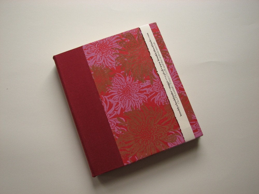 Red and Pink Flower Burst Journal