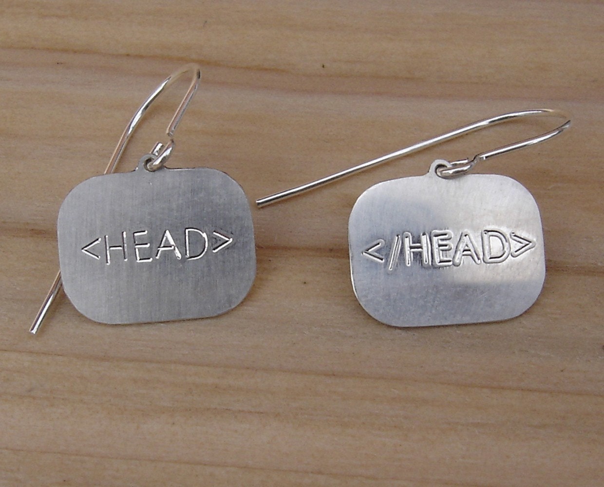 HTML HEAD Sterling Silver Earrings