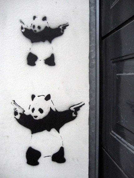 I'd like to imagine that once that Panda got out, he went on a crime spree, 