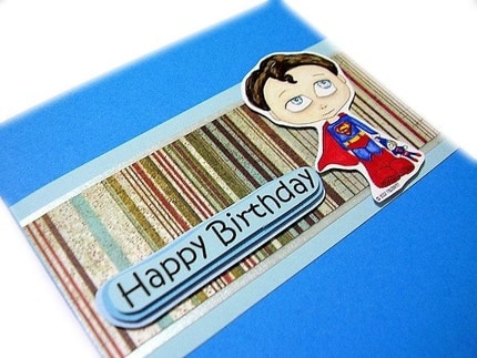It's Kreepy Kids Superman! A superhero birthday card to bring joy to the 