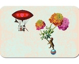 Lucy in the sky with flowers - set of 4 cute kitsch notecards and envelopes