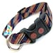 Annie's Sweatshop handmade recycled Eco dog collar made from a silk neck tie