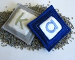 lavender sachets (set of 2) - customized and HAND-embroidered