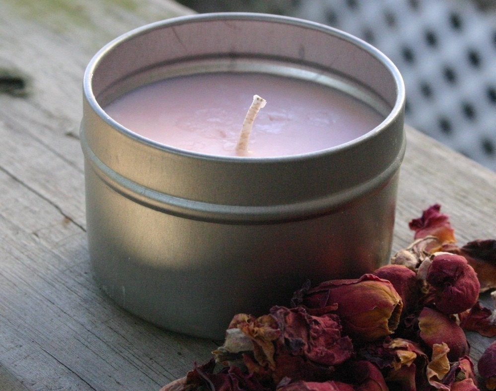 Rose Soy Wax Candle - 4oz (Vegan)