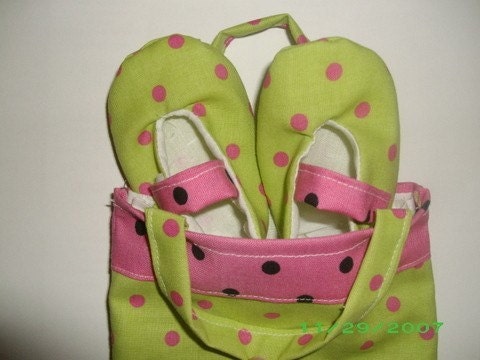 Mary Jane Infant Shoe Set Custom Gift Bag
