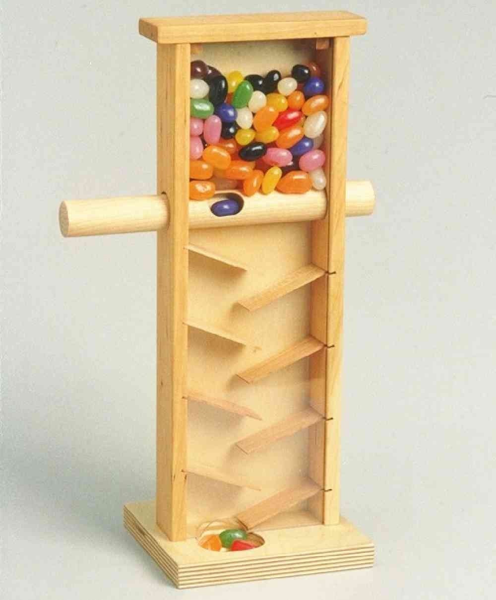 Handcrafted wooden JELLY BEAN MACHINE CANDY DISPENSER - Stylehive