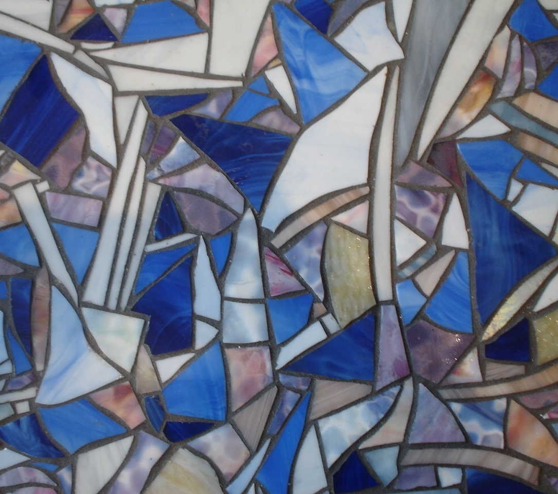 glass mosaic coffee table