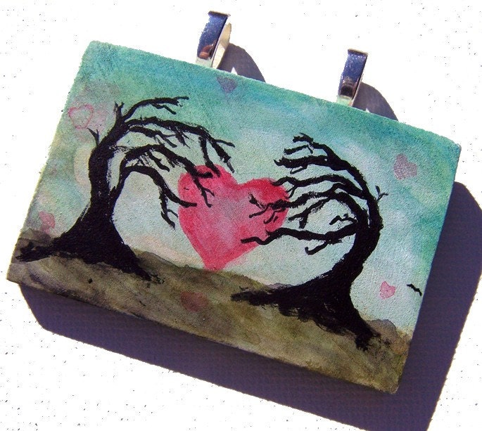 Branching Love -Original Pendant Painting
