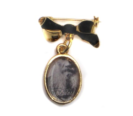 Anna Karenina Russian Tolstoy Gold Pin Brooch from Hoolala