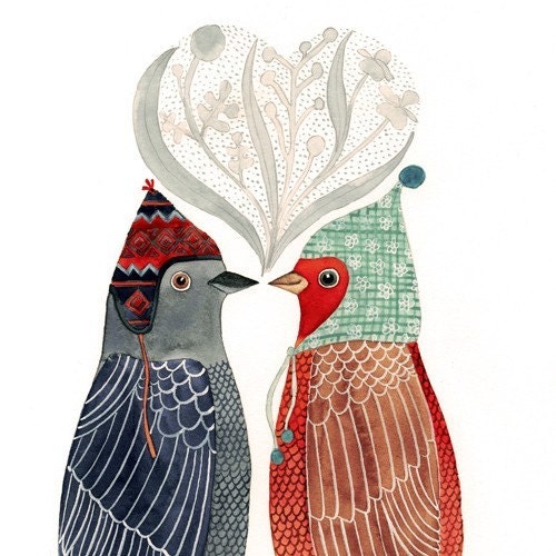 Lovebirds print