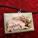 Lucky Rabbit Foot pendant (on leather cord)