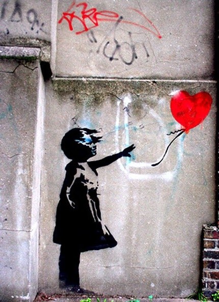 banksy art girl. Etsy :: GIRL, LOVE, BALLOON